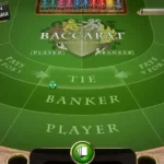 Baccarat table from netend's baccart game