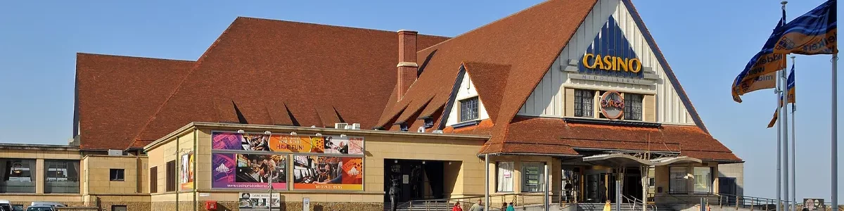 Foto van het voormalige casino van middelkerke waar in 2015 een fraude plaatsvond.