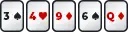 Gambling club poker high card carte haute 1