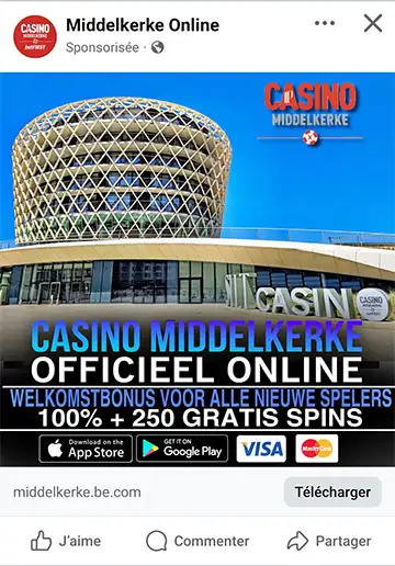 Illegale casino-reclame onder de bekende naam casino middelkerke