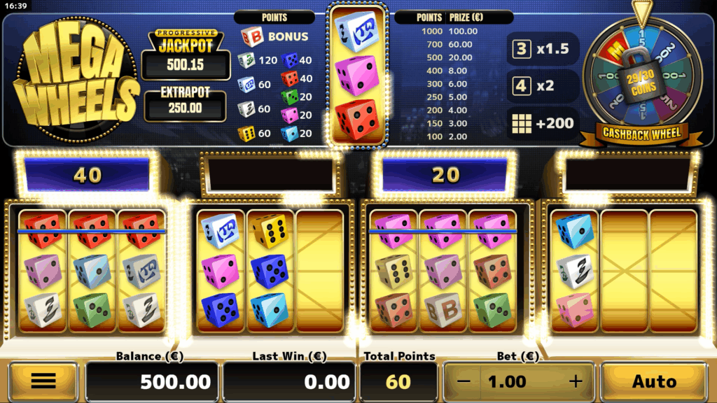 Gambling club mega wheels review 1 60 points 2