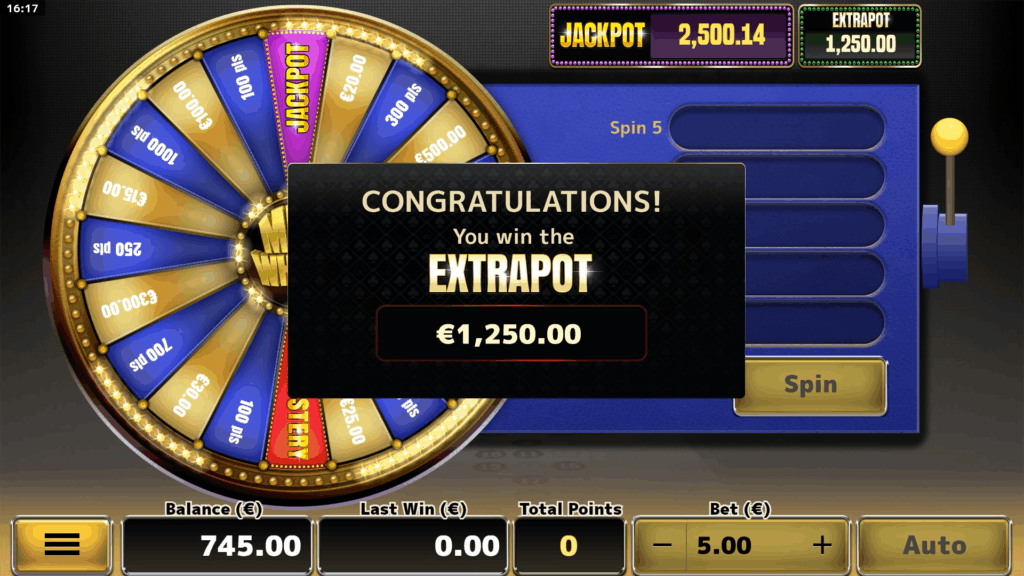 Gambling club mega wheels review 5 win extrapot wheel 2