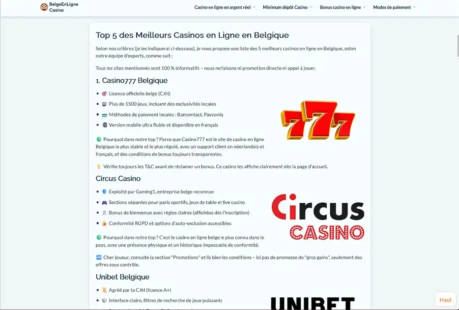 Beware of these fake lists of the top best casinos! Gambling club casino news top illegal casino 777 cirucs 1