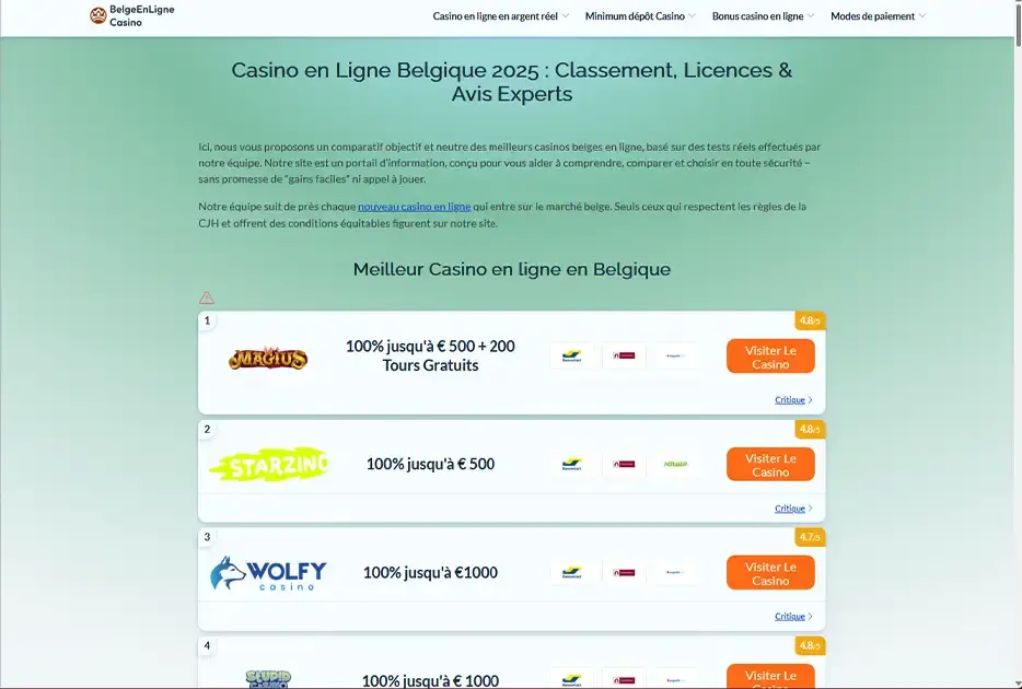 Let op voor deze valse lijsten van de top beste casino’s! Gambling club casino news top illegal casino