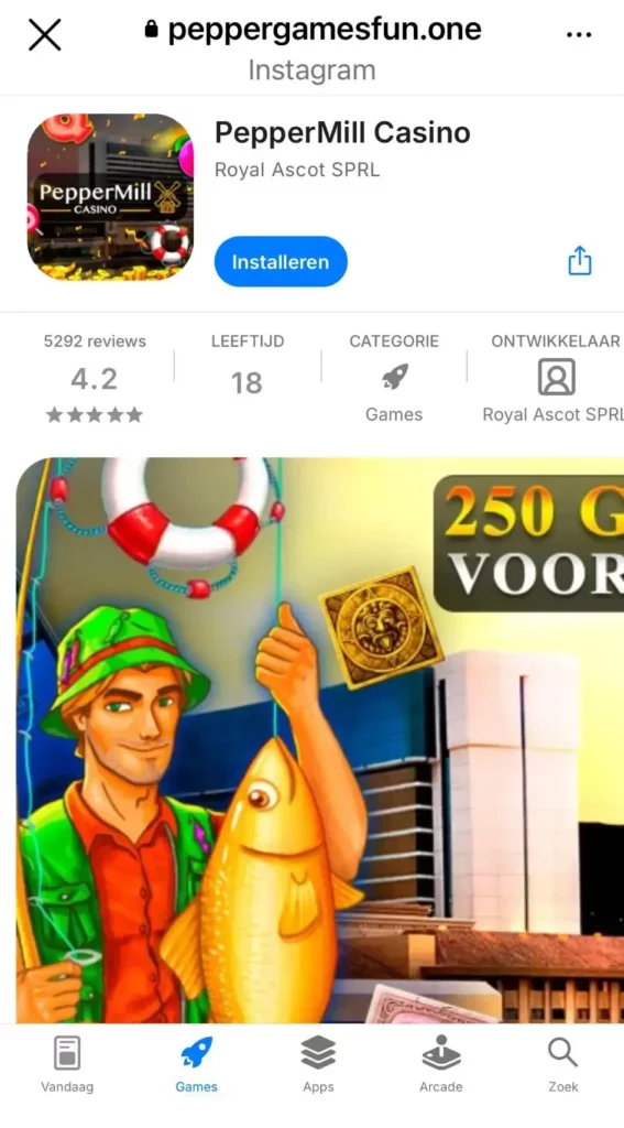 Peppermill casino ciblé par des publicités frauduleuse Gambling club casino news fake ads peppermill casino application 2
