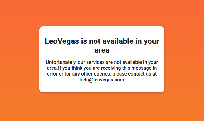 Leovegas est-il légal en belgique? Gambling club leovegas unavailable message 1
