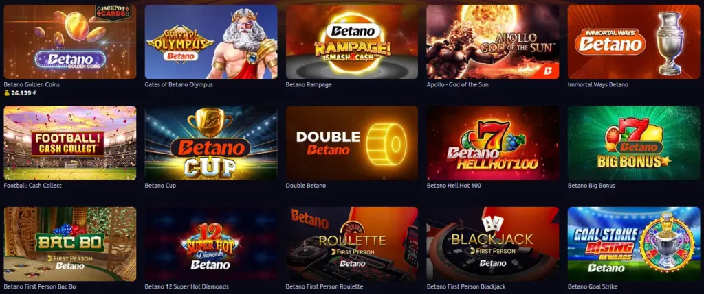 Betano casino review {{year}} Betano casino branded games