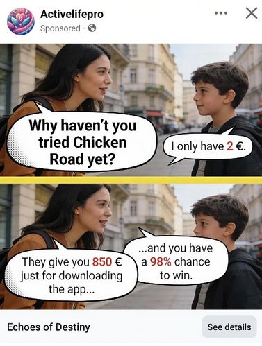 Gambling club facebook ad children 2