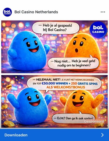 Gambling club bol casino facebook illegal ad 1