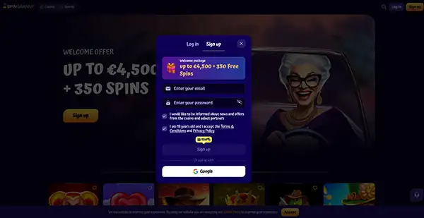 Spingranny - illegaal casino