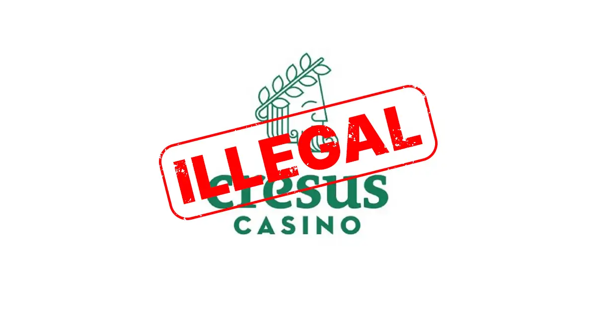 Logo illegal cresus casino